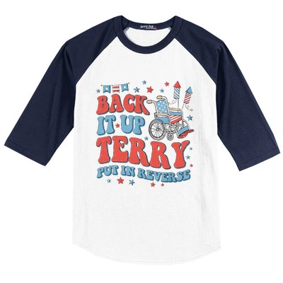 Groovy Back Up Terry Firework Fun Baseball Sleeve Shirt