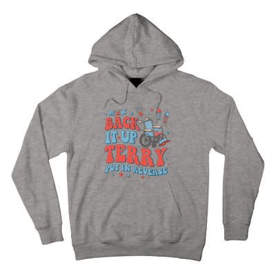 Groovy Back Up Terry Firework Fun Tall Hoodie