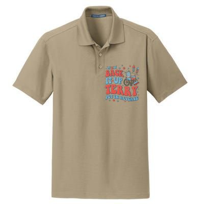 Groovy Back Up Terry Firework Fun Dry Zone Grid Polo