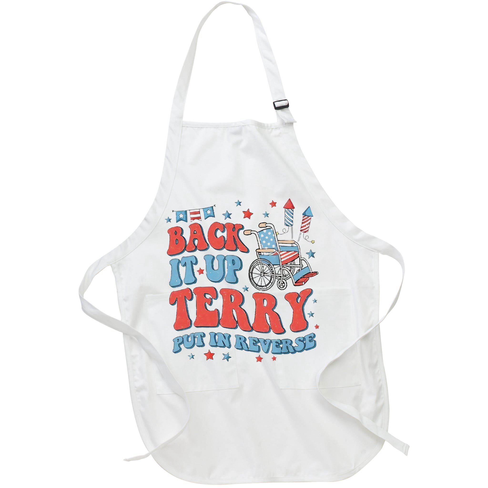 Groovy Back Up Terry Firework Fun Apron