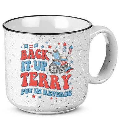 Groovy Back Up Terry Firework Fun 15oz Campfire Ceramic Mug