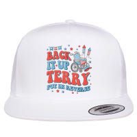 Groovy Back Up Terry Firework Fun Flat Bill Trucker Hat