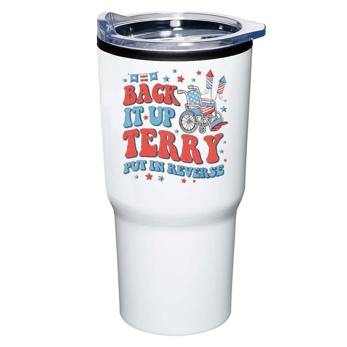 Groovy Back Up Terry Firework Fun Tumbler