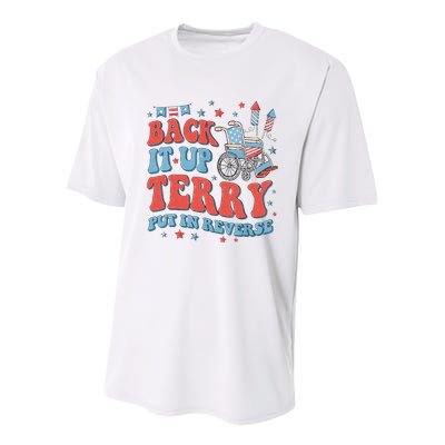Groovy Back Up Terry Firework Fun Youth Performance Sprint T-Shirt