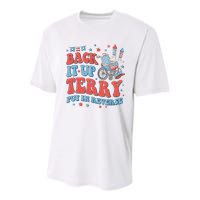 Groovy Back Up Terry Firework Fun Youth Performance Sprint T-Shirt