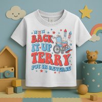 Groovy Back Up Terry Firework Fun Toddler T-Shirt