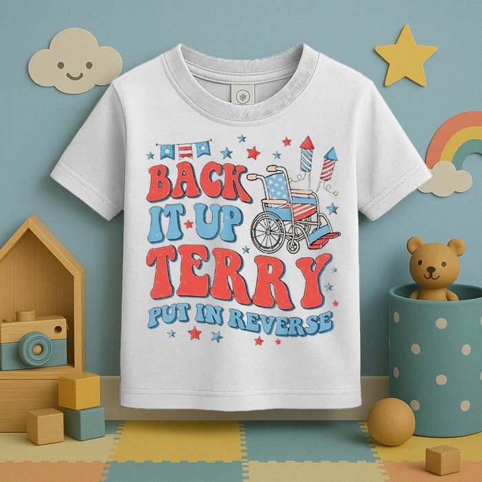 Groovy Back Up Terry Firework Fun Toddler T-Shirt