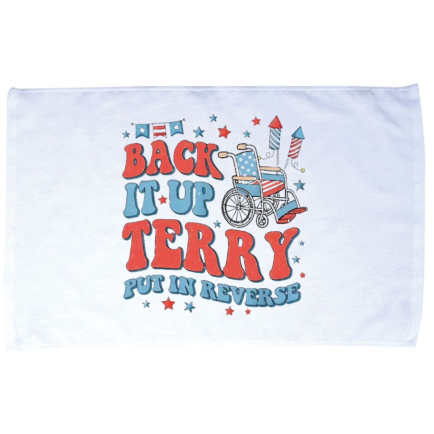Groovy Back Up Terry Firework Fun Microfiber Hand Towel