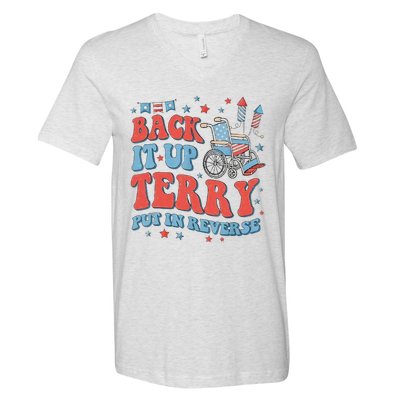 Groovy Back Up Terry Firework Fun V-Neck T-Shirt