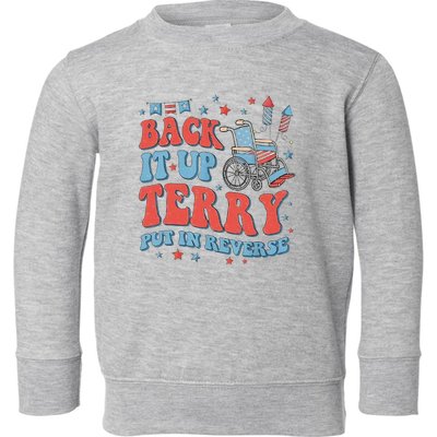 Groovy Back Up Terry Firework Fun Toddler Sweatshirt