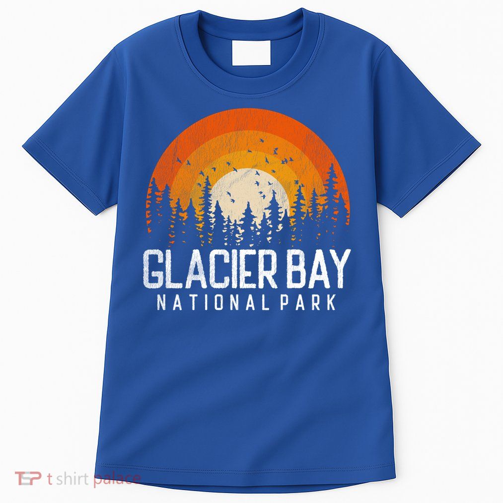 Glacier Bay Us National Park Alaska Vintage Retro 80s Gift Tall T-Shirt