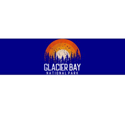 Glacier Bay Us National Park Alaska Vintage Retro 80s Gift Bumper Sticker