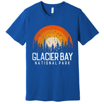 Glacier Bay Us National Park Alaska Vintage Retro 80s Gift Premium T-Shirt