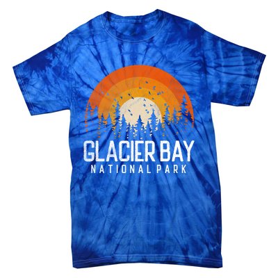 Glacier Bay Us National Park Alaska Vintage Retro 80s Gift Tie-Dye T-Shirt