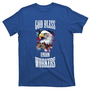 God Bless Union Workers Teamster Fair Labor Patriotic Meaningful Gift T-Shirt