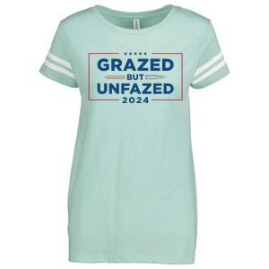 Grazed But Unfazed Presidential Race 2024 Enza Ladies Jersey Football T-Shirt