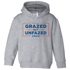 Grazed But Unfazed Presidential Race 2024 Toddler Hoodie