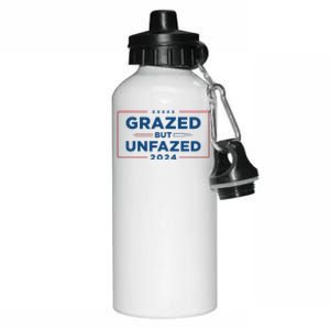 Grazed But Unfazed Presidential Race 2024 Aluminum Water Bottle