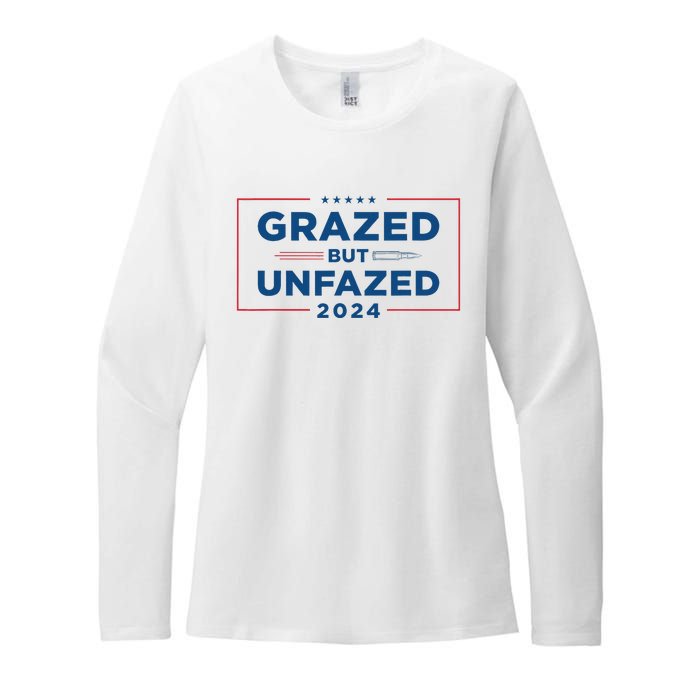 Grazed But Unfazed Presidential Race 2024 Womens CVC Long Sleeve Shirt