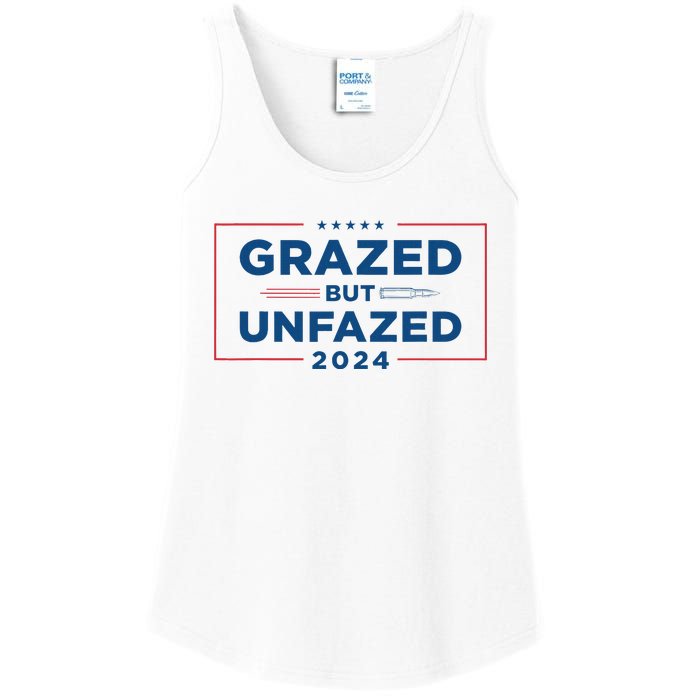 Grazed But Unfazed Presidential Race 2024 Ladies Essential Tank