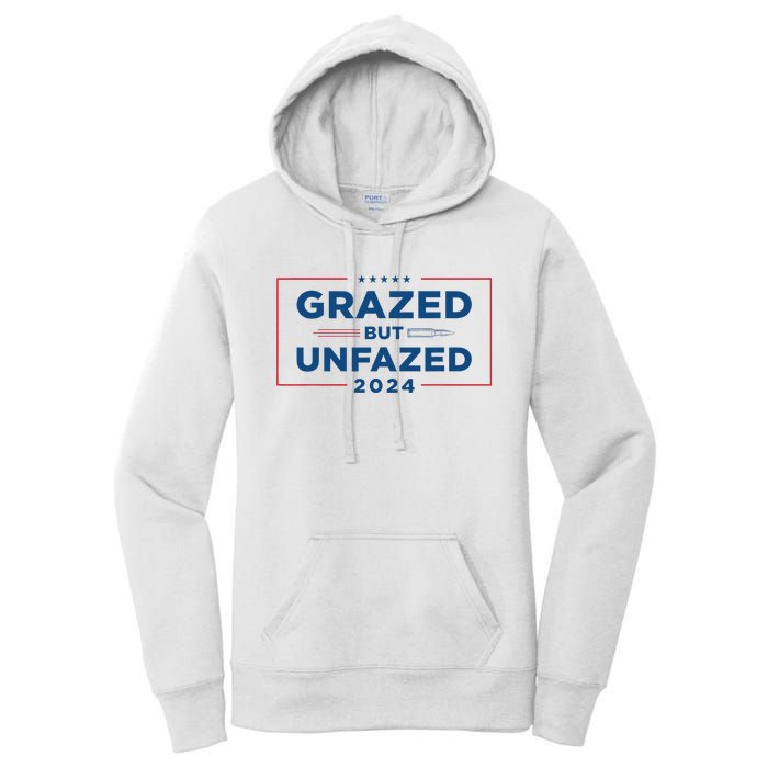 Grazed But Unfazed Presidential Race 2024 Women's Pullover Hoodie