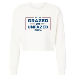 Grazed But Unfazed Presidential Race 2024 Cropped Pullover Crew