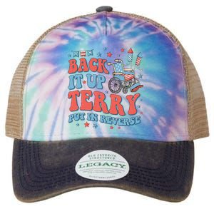 Groovy Back Up Terry Put It In Reverse Firework 4th Of July Legacy Tie Dye Trucker Hat