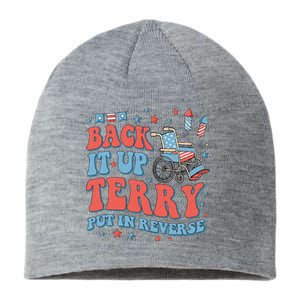 Groovy Back Up Terry Put It In Reverse Firework 4th Of July Sustainable Beanie