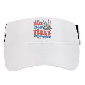 Groovy Back Up Terry Put It In Reverse Firework 4th Of July Adult Drive Performance Visor