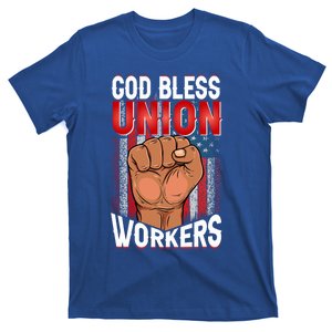 God Bless Union Workers America Union Workers Union Worker Gift T-Shirt