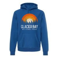 Glacier Bay Us National Park Alaska Vintage Retro 80s Gift Premium Hoodie