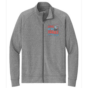 Groovy Back Up Terry Put It In Reverse Firework 4th Of July Stretch Full-Zip Cadet Jacket