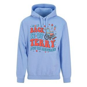 Groovy Back Up Terry Put It In Reverse Firework 4th Of July Unisex Surf Hoodie