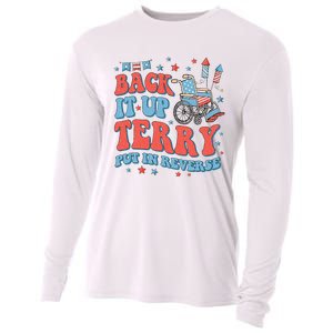 Groovy Back Up Terry Put It In Reverse Firework 4th Of July Cooling Performance Long Sleeve Crew