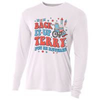 Groovy Back Up Terry Put It In Reverse Firework 4th Of July Cooling Performance Long Sleeve Crew