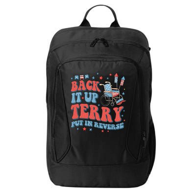 Groovy Back Up Terry Put It In Reverse Firework 4th Of July City Backpack