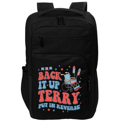 Groovy Back Up Terry Put It In Reverse Firework 4th Of July Impact Tech Backpack