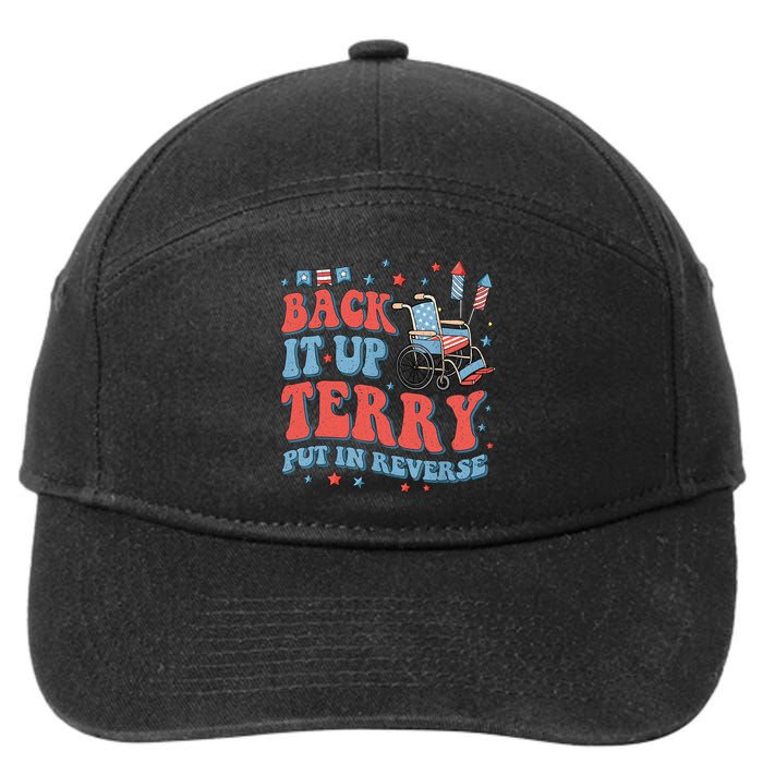 Groovy Back Up Terry Put It In Reverse Firework 4th Of July 7-Panel Snapback Hat