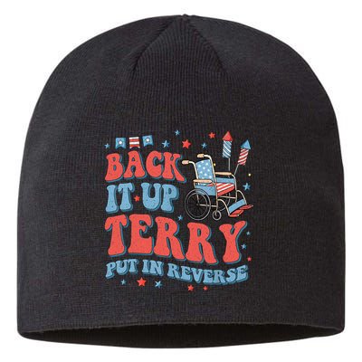 Groovy Back Up Terry Put It In Reverse Firework 4th Of July Sustainable Beanie