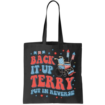 Groovy Back Up Terry Put It In Reverse Firework 4th Of July Bag