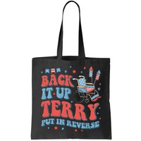 Groovy Back Up Terry Put It In Reverse Firework 4th Of July Bag