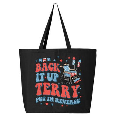 Groovy Back Up Terry Put It In Reverse Firework 4th Of July 25L Jumbo Tote