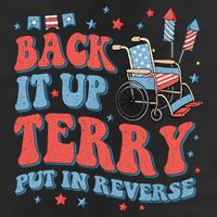 Groovy Back Up Terry Put It In Reverse Firework 4th Of July 25L Jumbo Tote