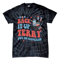 Groovy Back Up Terry Put It In Reverse Firework 4th Of July Tie-Dye T-Shirt
