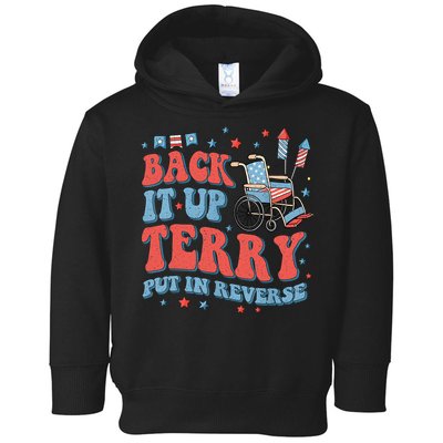 Groovy Back Up Terry Put It In Reverse Firework 4th Of July Toddler Hoodie