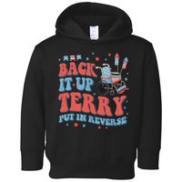 Groovy Back Up Terry Put It In Reverse Firework 4th Of July Toddler Hoodie