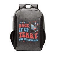 Groovy Back Up Terry Put It In Reverse Firework 4th Of July Vector Backpack