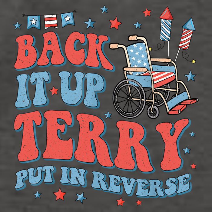 Groovy Back Up Terry Put It In Reverse Firework 4th Of July Vector Backpack