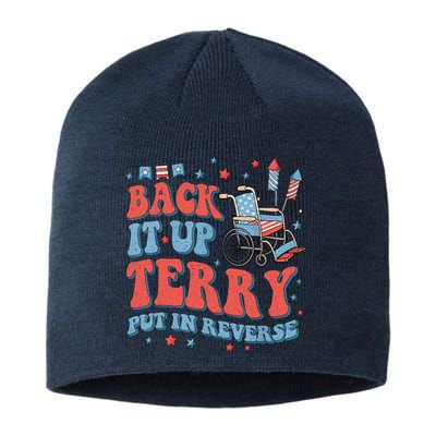 Groovy Back Up Terry Put It In Reverse Firework 4th Of July Sustainable Beanie