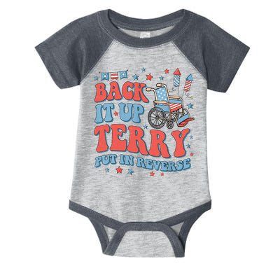 Groovy Back Up Terry Put It In Reverse Firework 4th Of July Infant Baby Jersey Bodysuit